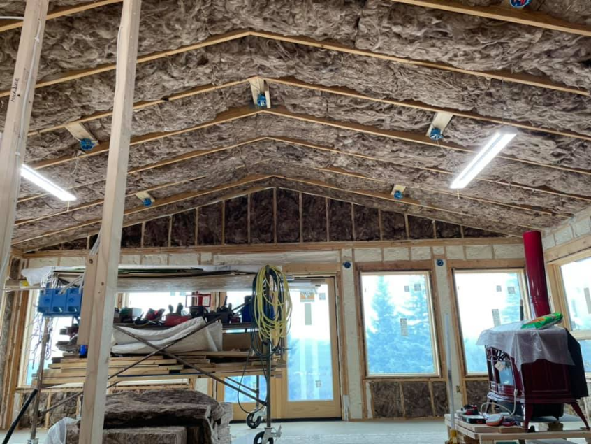 Blown-in Insulation Installation